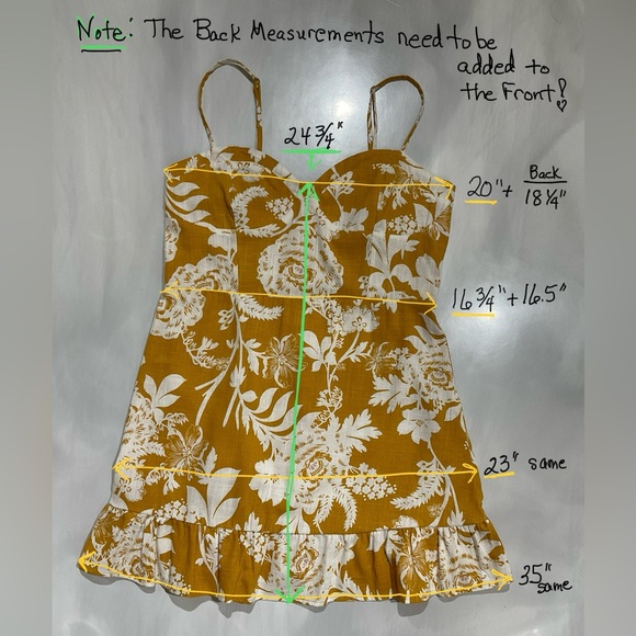 Wild Fable Women’s Size Large Sun Dress with Spaghetti Straps (Target) Linen - Picture 7 of 13